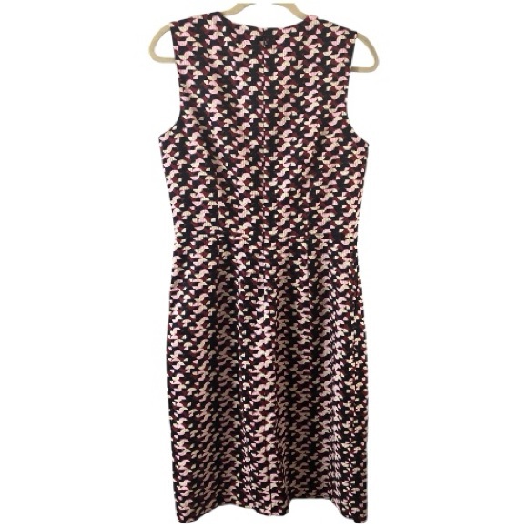 J Crew Dress, Midi Dress, Geo, Sz 10T, 10 Tall, Cotton, Portfolio Dress, NWT - Picture 10 of 13